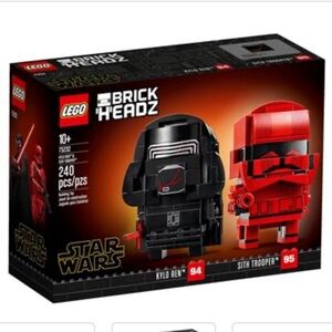 Lego Star Wars brick headz Kylo ten and Sith Trooper new in sealed box 75232
